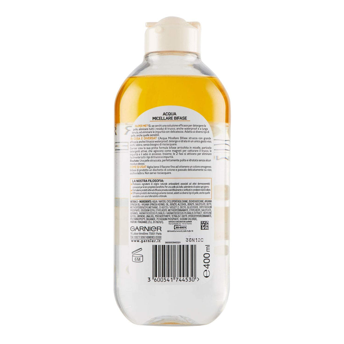 Garnier micellar water argan oil face cleanse with no rinse formula for easy daily care