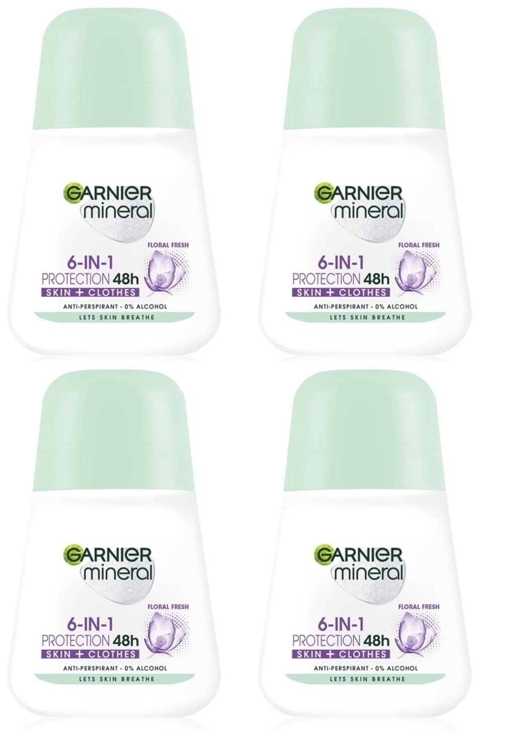 Garnier Mineral Protection 6 floral fresh roll-on bottle for everyday use