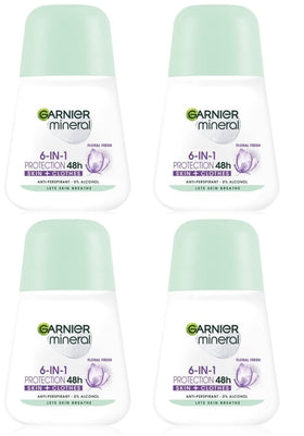 Garnier Mineral Protection 6 floral fresh roll-on bottle for everyday use