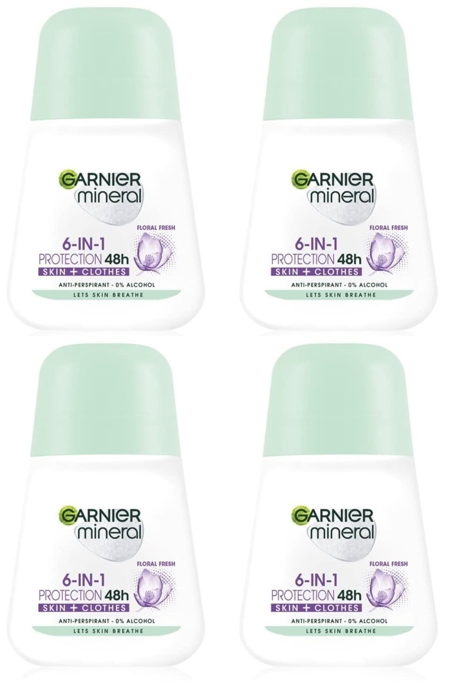 Garnier Mineral Protection 6 floral fresh roll-on bottle for everyday use