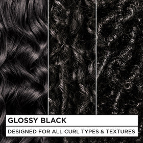 Garnier Nutrisse curl color saturation shown on textured curls for definition.