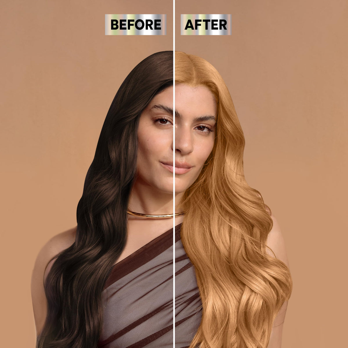Garnier Nutrisse application steps on dry hair for thorough color.