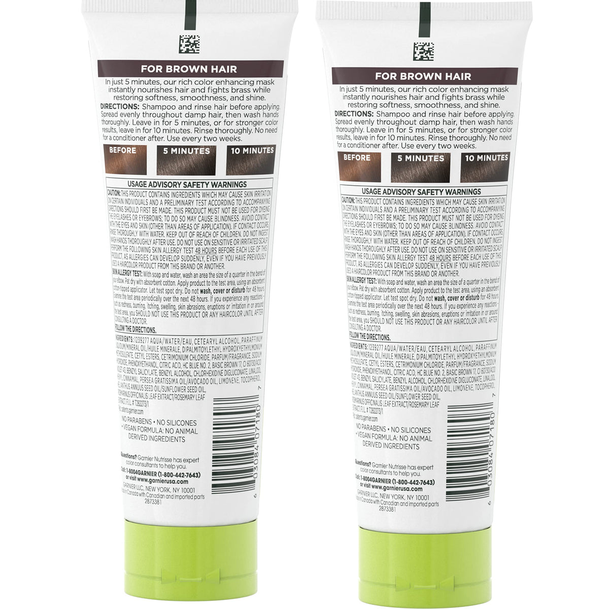 Garnier Nutrisse Color Reviver being applied to hair for instant color lift.