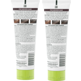 Garnier Nutrisse Color Reviver being applied to hair for instant color lift.