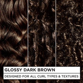 Garnier Nutrisse Glossy Curl Color application scene demonstrates easy saturation