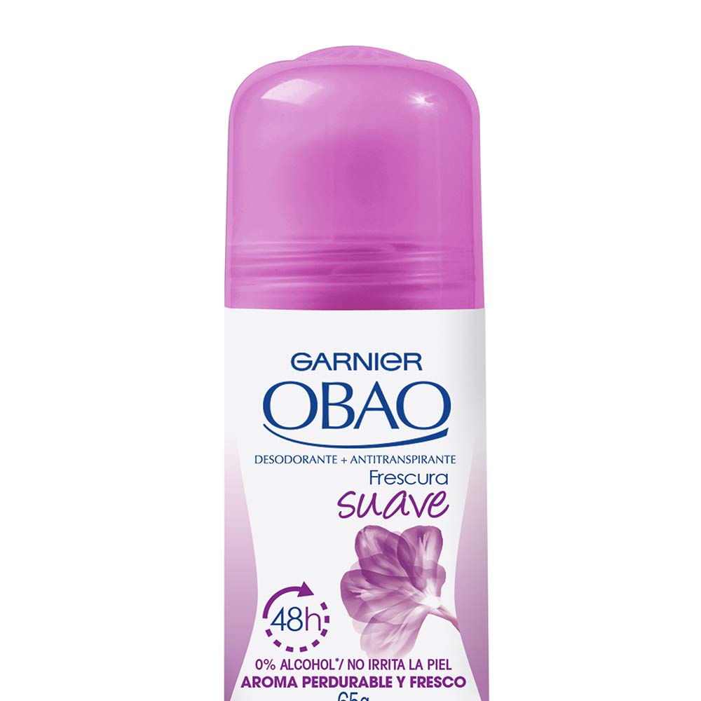 Garnier OBAO soft freshness appearance emphasizes light, non-greasy feel on skin.