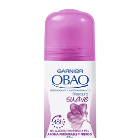 Garnier OBAO soft freshness appearance emphasizes light, non-greasy feel on skin.