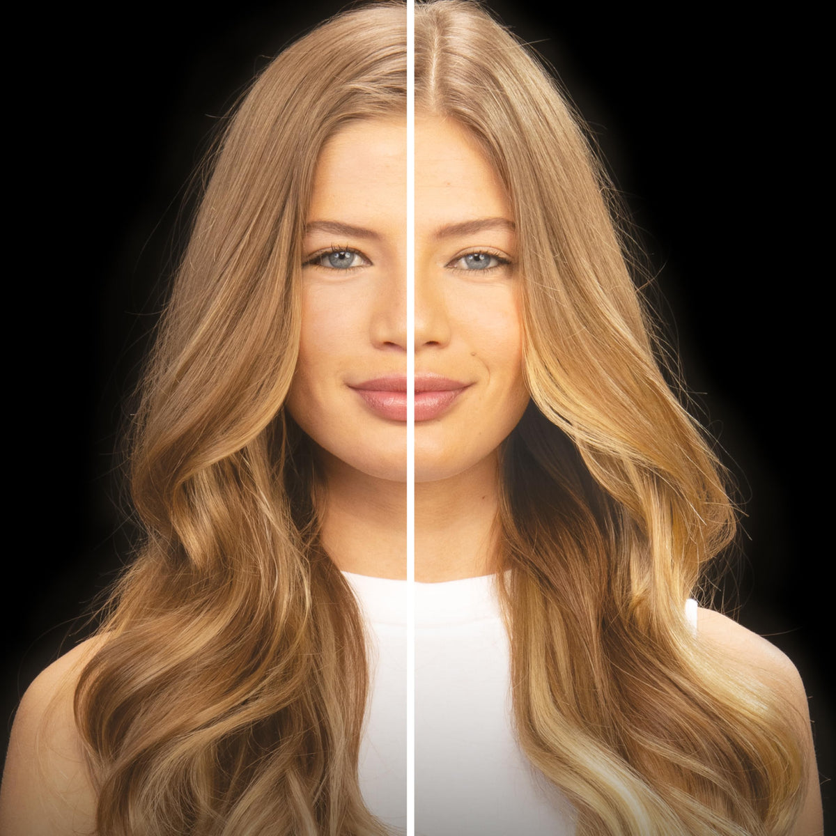 Garnier Olia after-color conditioner for a soft, shiny blonde finish.
