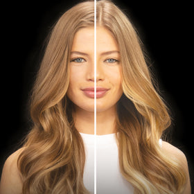 Garnier Olia after-color conditioner for a soft, shiny blonde finish.
