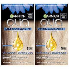 Garnier Olia ammonia-free color bottle with oil-powered formula for lasting vibrancy.
