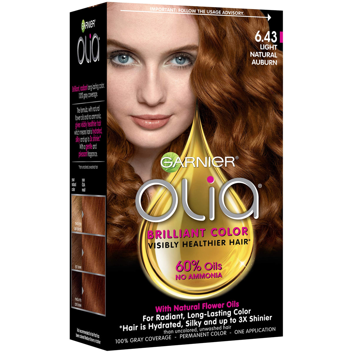 Garnier Olia ammonia-free scent offers a gentler coloring experience
