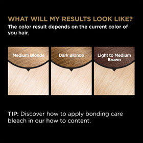 Garnier Olia anti-brass conditioner tube helps prevent brassiness in blond shades.