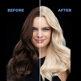 Garnier Olia color developer bottle for easy at-home mixing.