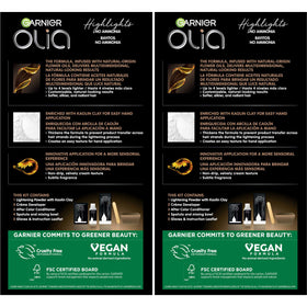Garnier Olia creme developer ready for mixing with colorant.