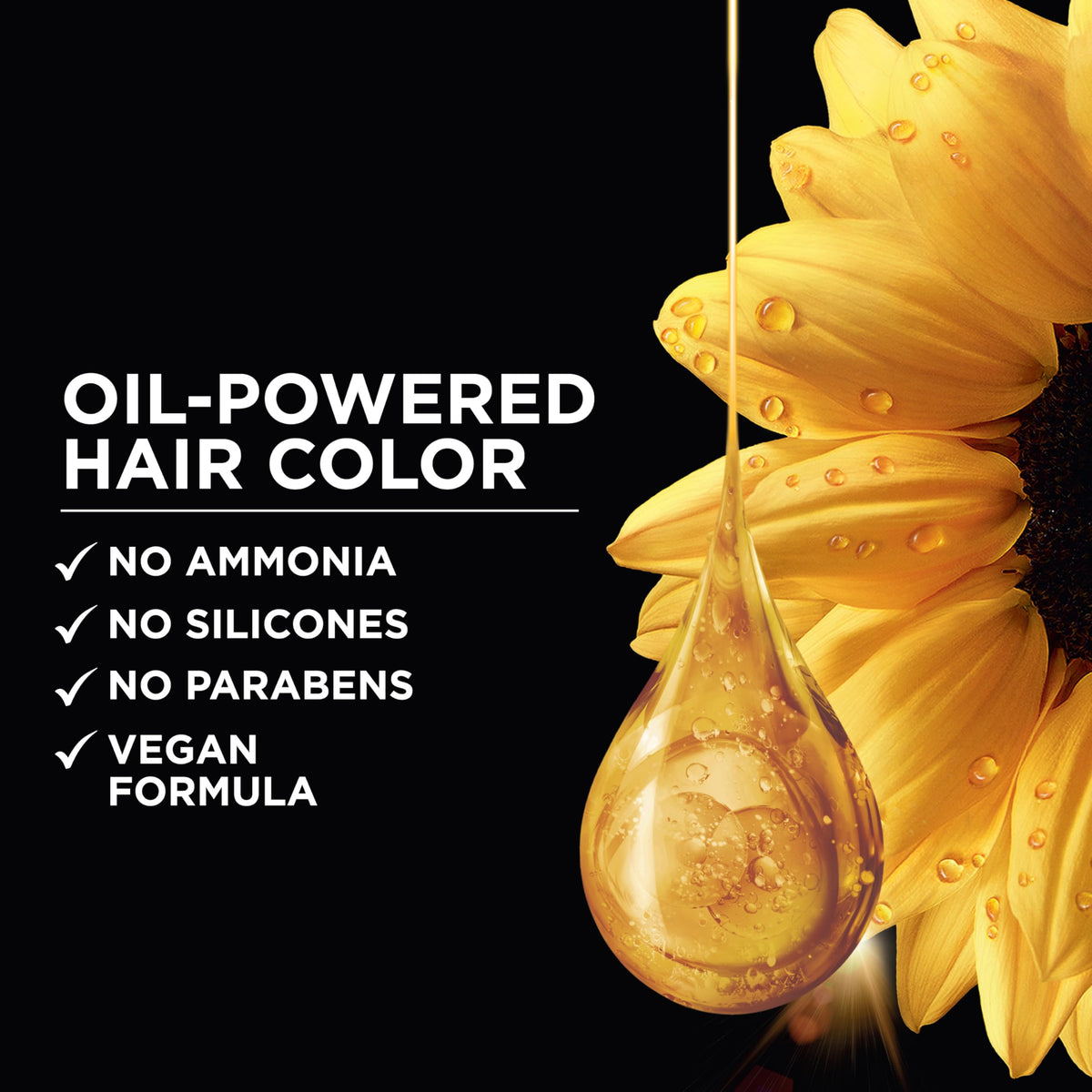 Garnier Olia developer bottle setup for precise color mix