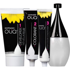 Garnier Olia natural flower oils nourish hair during coloring
