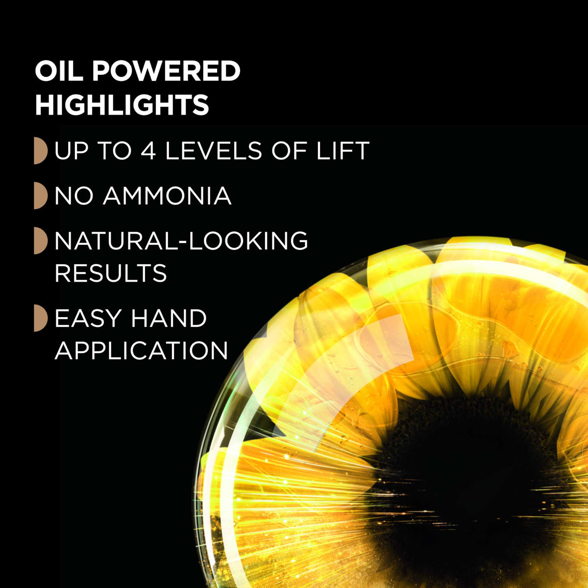 Garnier Olia protective gloves for at-home highlighting.