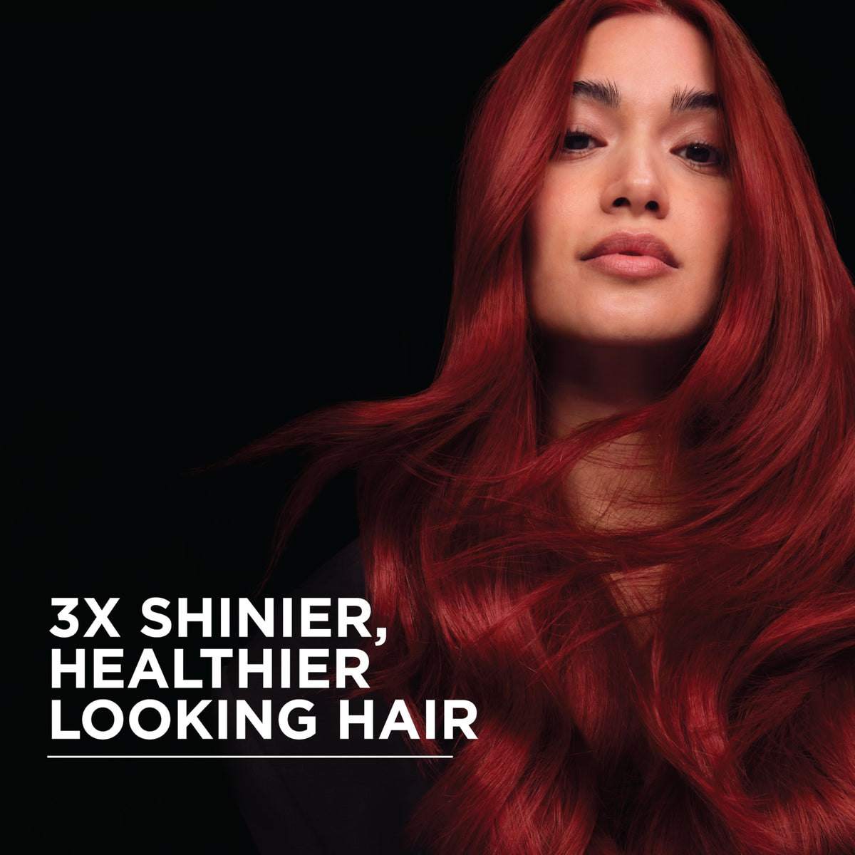 Garnier Olia gray coverage visual demonstrating 100% gray blend