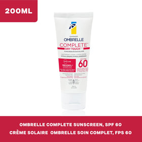 Close-up of the sheer-touch texture blending into skin with Garnier Ombrelle.