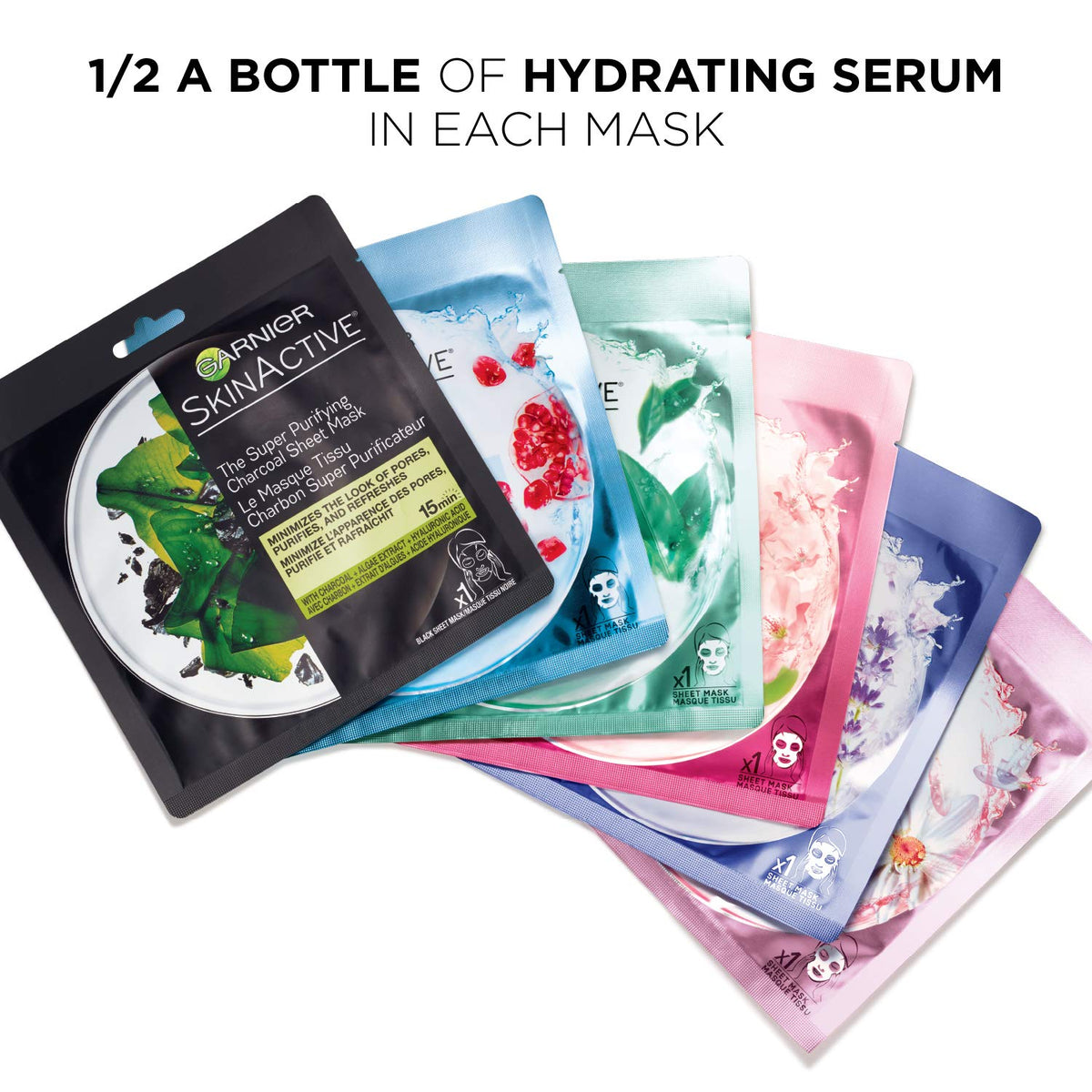 Garnier SkinActive apply mask for 15 minutes to refresh skin