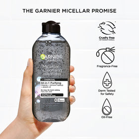 Garnier SkinActive Charcoal Jelly Water purifying cleanser for acne-prone skin.