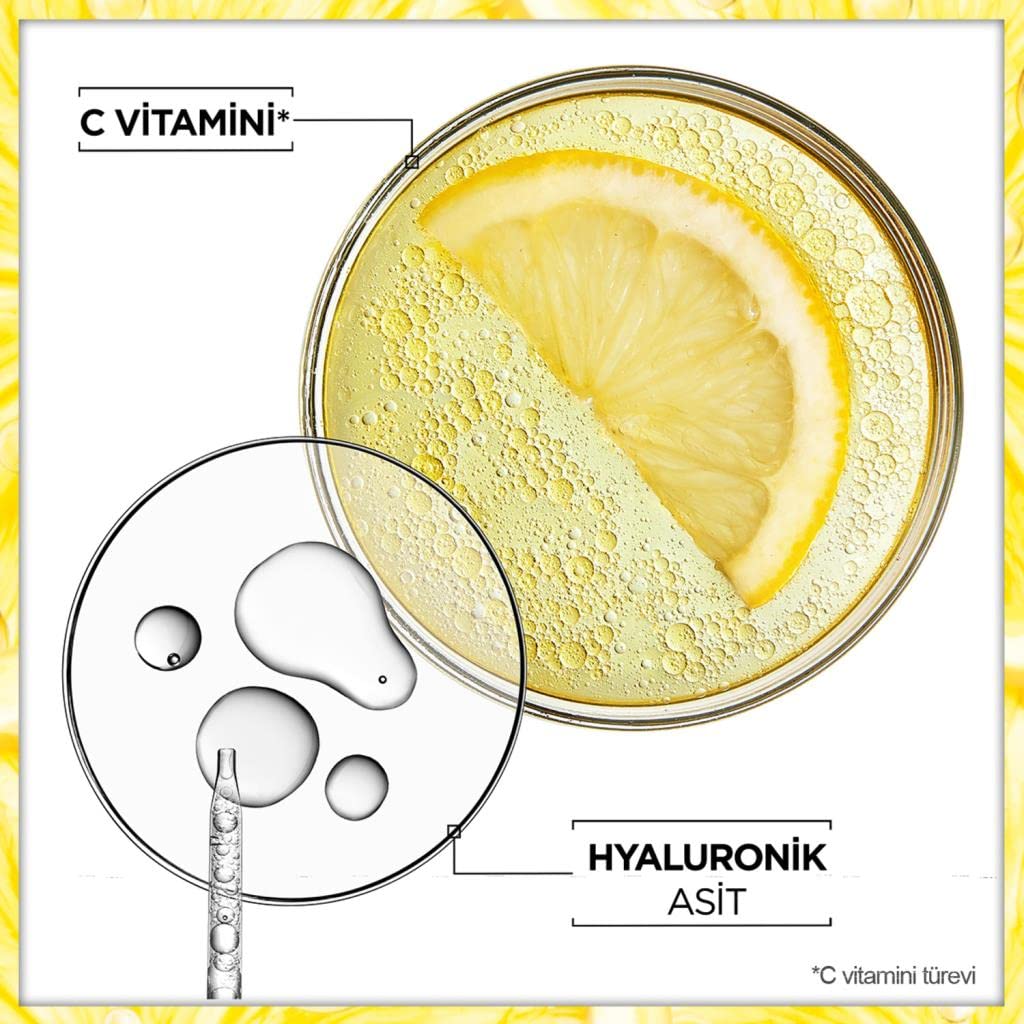 Garnier Vitamin C consumer test visuals with positive feedback.