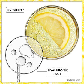 Garnier Vitamin C consumer test visuals with positive feedback.