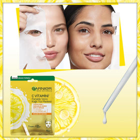 Garnier Vitamin C mask suitable for sensitive skin.