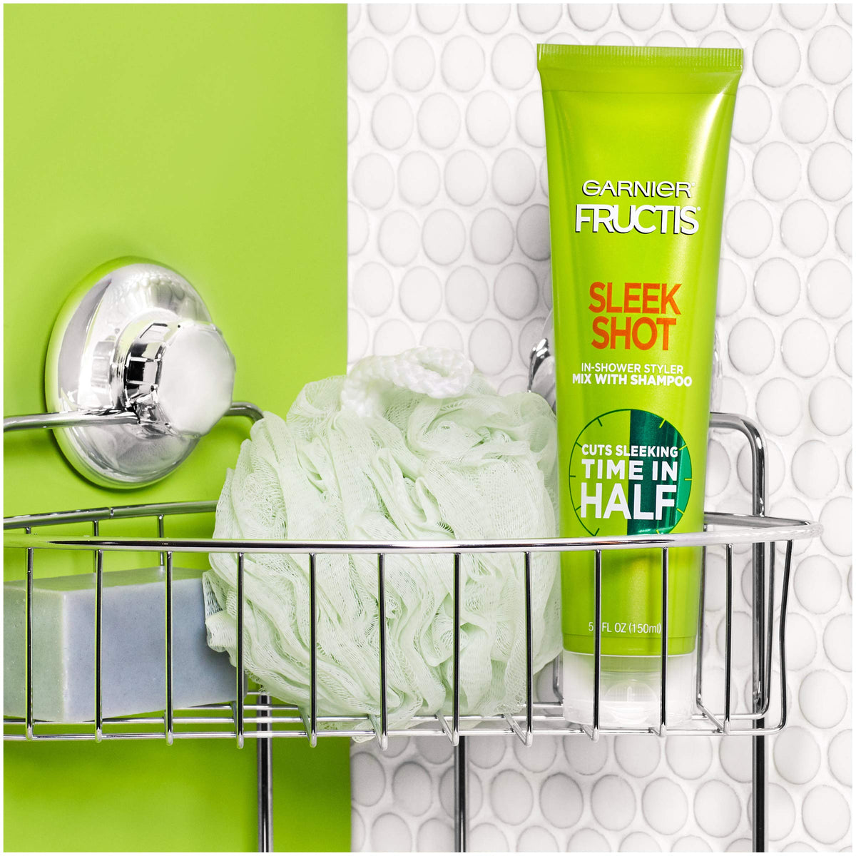 Garnier Fructis Sleek Shot result shows smoother hair and shine after use.