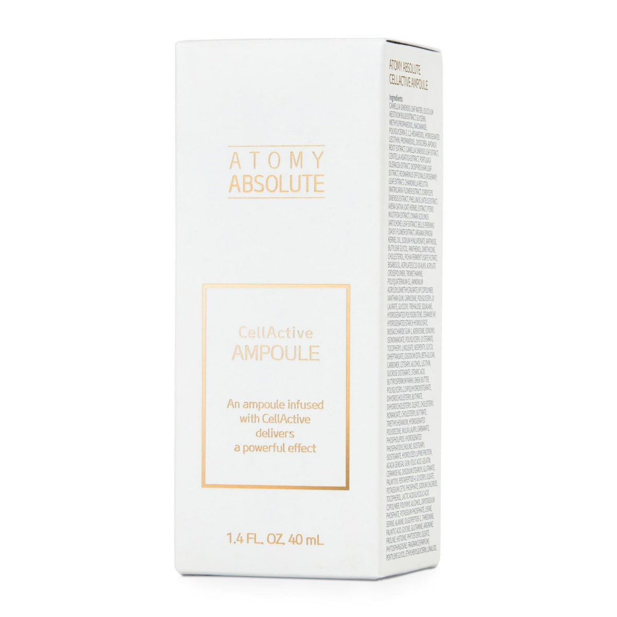GASHINA STORY A.t.o.m.y ampoule close-up of the cap for travel use.
