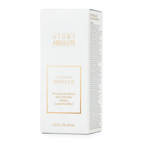 GASHINA STORY A.t.o.m.y ampoule close-up of the cap for travel use.