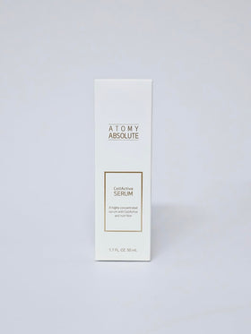 A tidy daily skincare routine featuring A.T.O.M.Y Absolute CellAtive Serum.