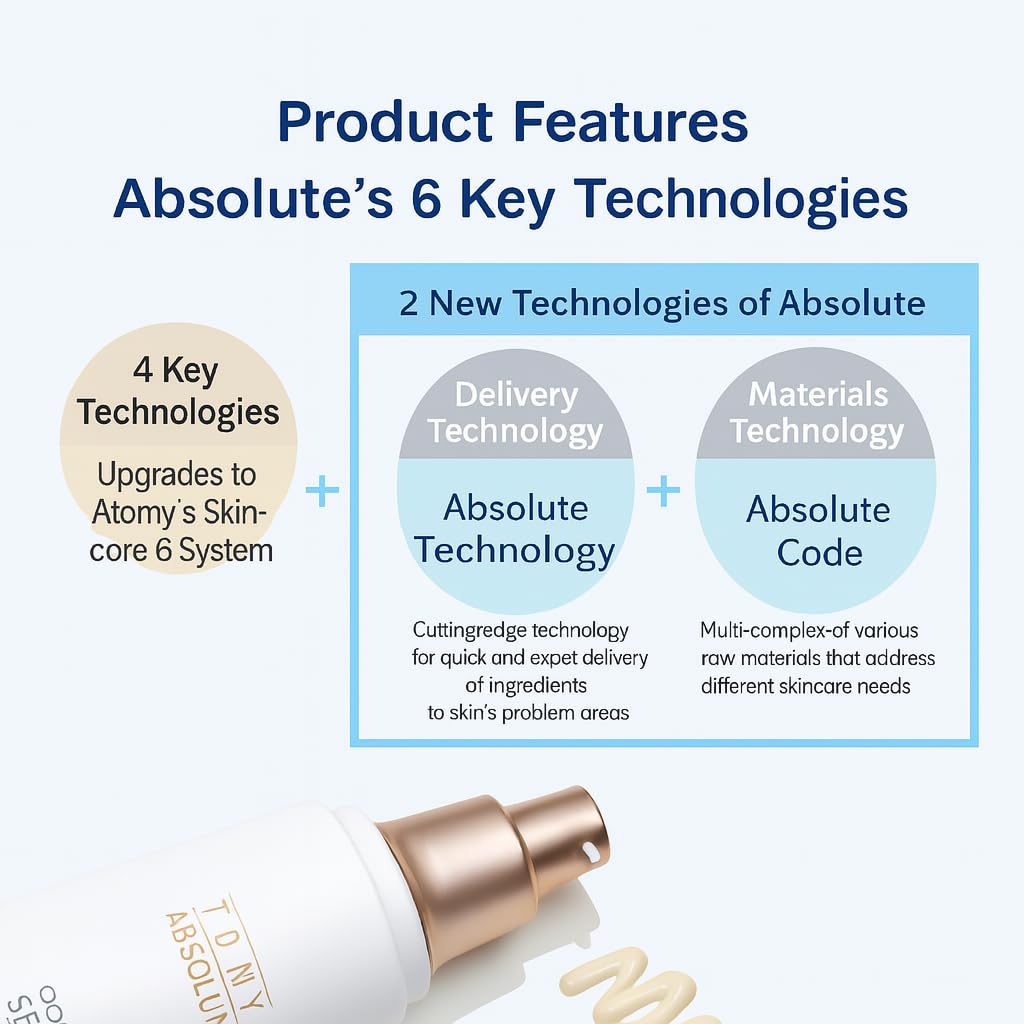 Close-up of A.T.O.M.Y Absolute CellAtive Serum texture showing lightweight hydration.