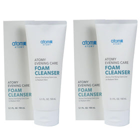 GASHINA STORY ATOMY Evening Care Foam Cleanser 2pack front view for nighttime cleansing