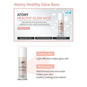GASHINA STORY Healthy Glow Base on skin for dewy glow.