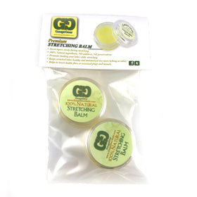 Gauge Gear label featuring tea tree and wheat germ oils.