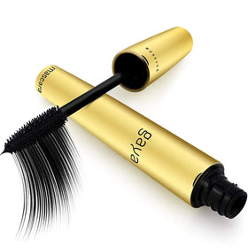 Gaya Cosmetics vegan black mascara bottle with sleek packaging for easy handling.