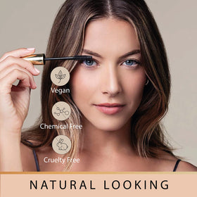 Gaya vegan mascara packaging closeup highlighting cruelty-free credentials.