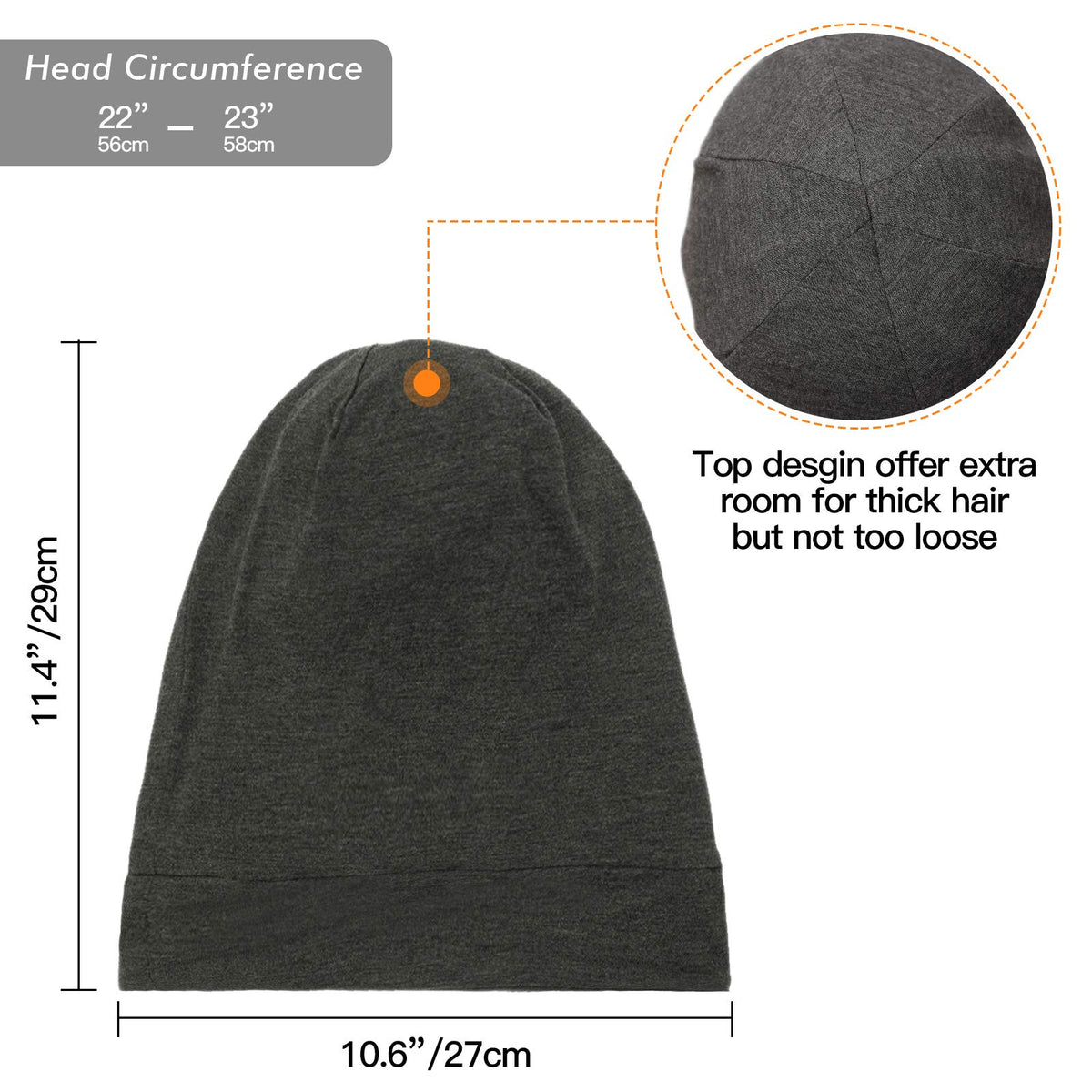 GB Selected CPAP-friendly hair protection cap prevents slipping during sleep