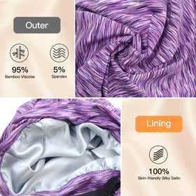 GB Selected double-layer satin interior shields hair from friction and moisture