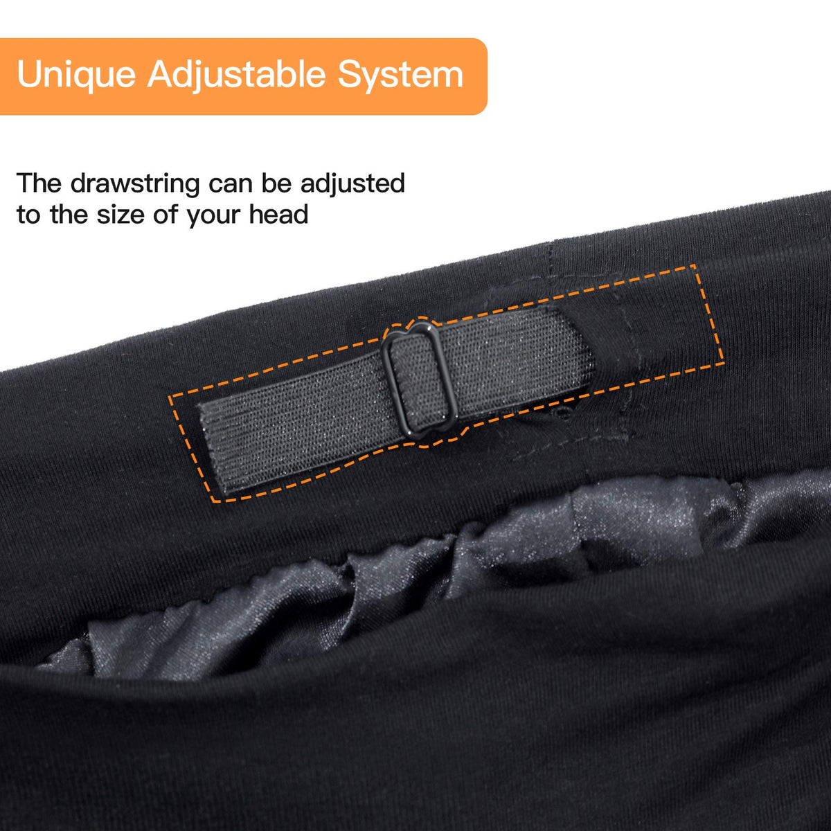 GB Selected double-layer satin interior reduces friction and frizz