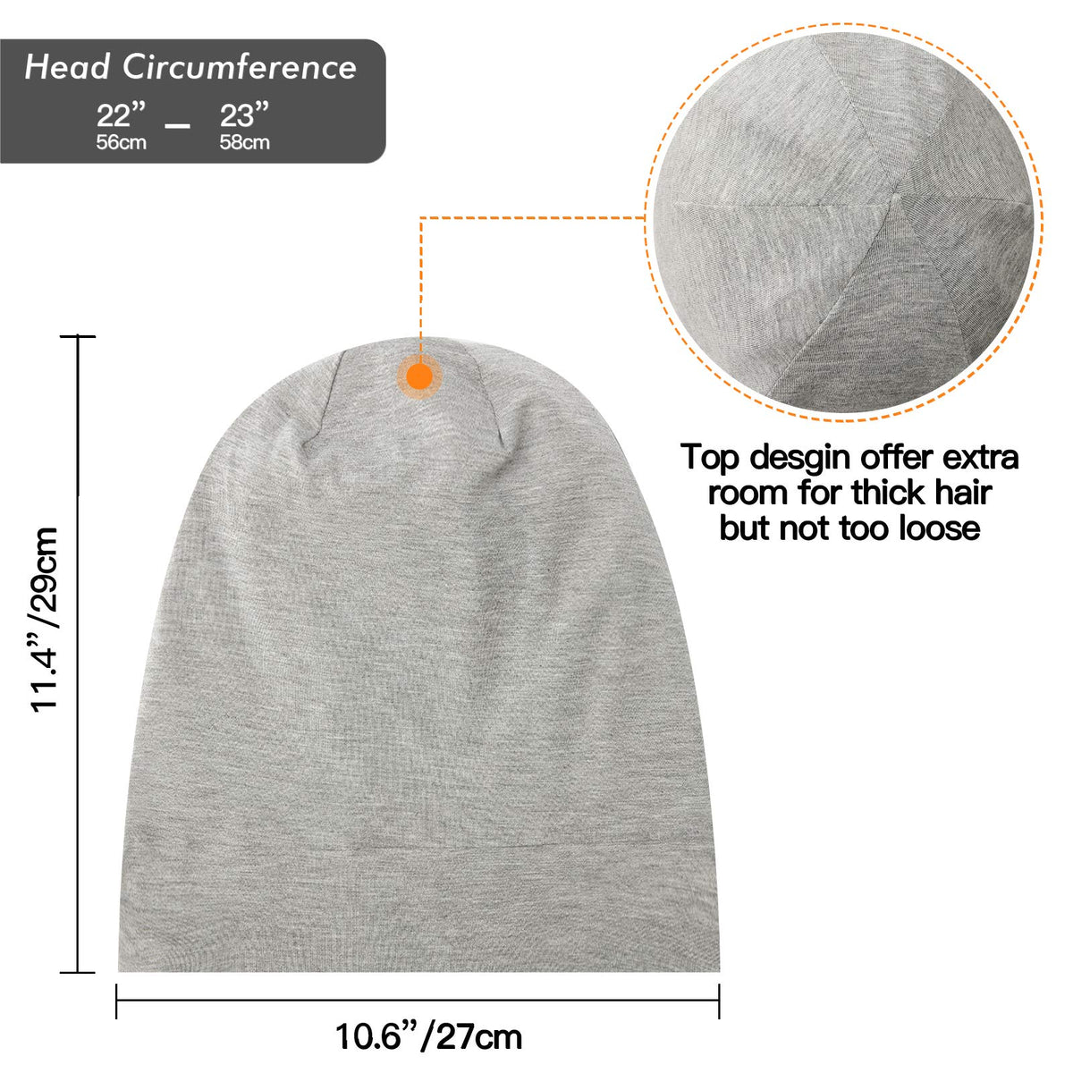 GB Selected Hair protection night cap helps reduce frizz and tangles.