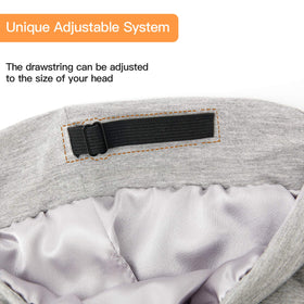 GB Selected Multipurpose satin bonnet ready for CPAP, lounging or care.