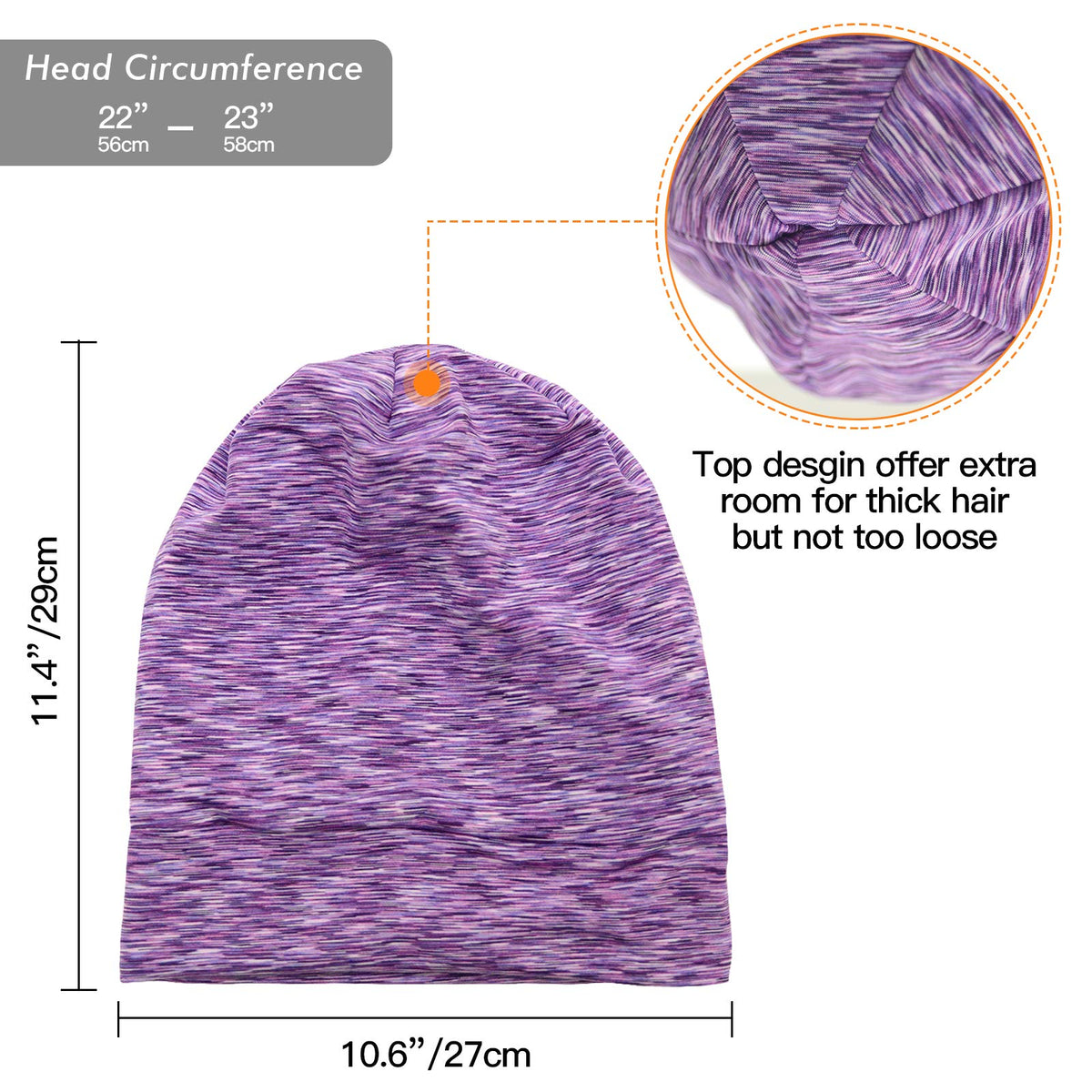 GB Selected non-slip band design keeps cap in place for peaceful night
