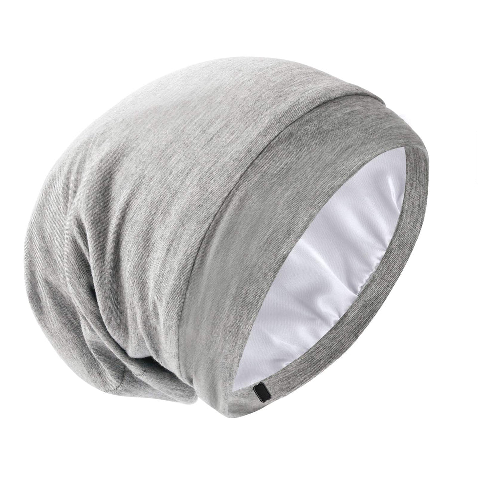 GB Selected Silk Satin-Lined Bonnet close-up showing protective interior for hair.
