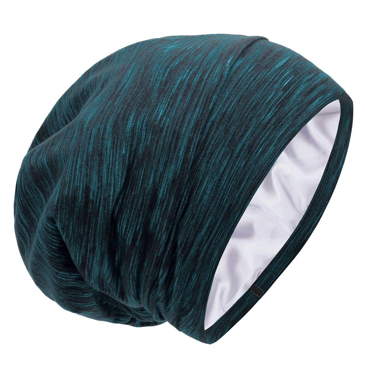 GB Selected silk satin lined bonnet sleep cap front view with secure night fit