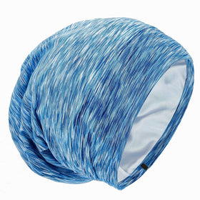 GB Selected silk satin lined bonnet sleep cap with adjustable band for secure all-night wear.