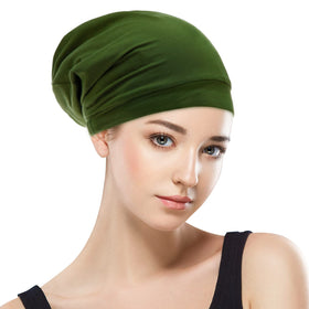 GB Selected sleep cap adjustable band on head for a secure, comfortable all-night fit.