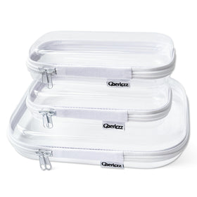 Gberlczz clear hard zipper case compact 8x5x2 inch design for quick access