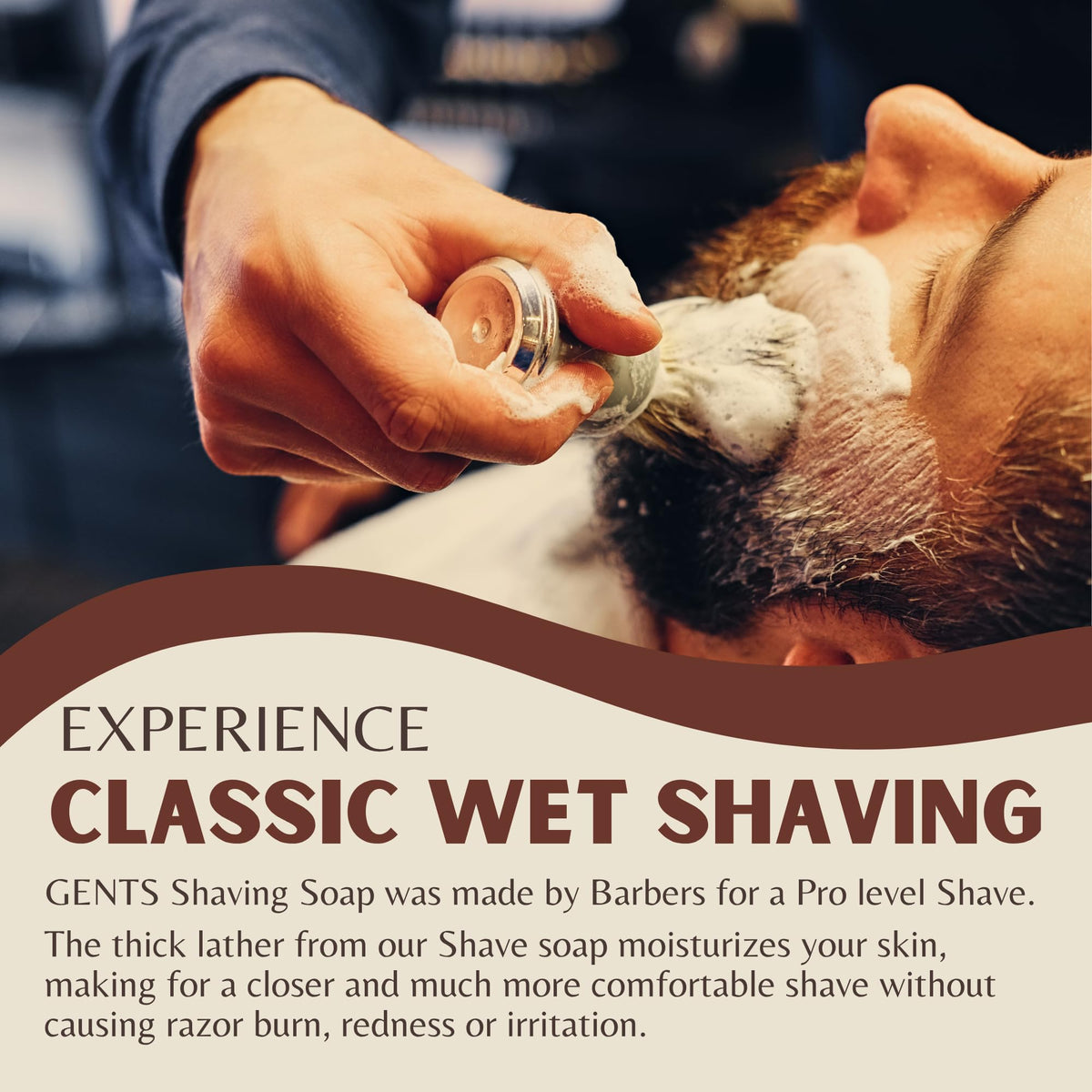 G.B.S GENTS Barbershop grooming kit image shows complete 3-pack for home ritual.